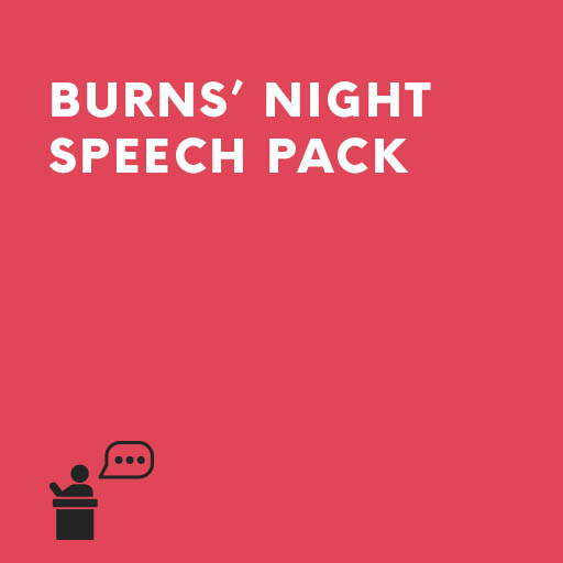 Burns' Night Speech Pack