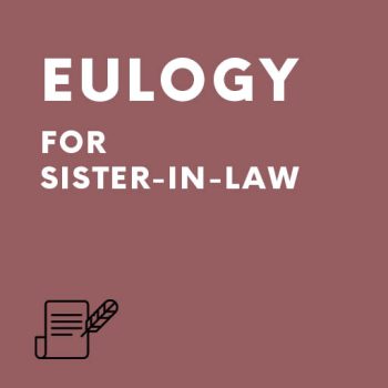 Eulogy for Sister-in-Law