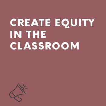Motivational speech Create equity in the classroom