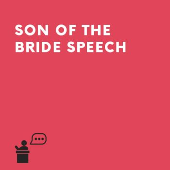 Son of the Bride Speech